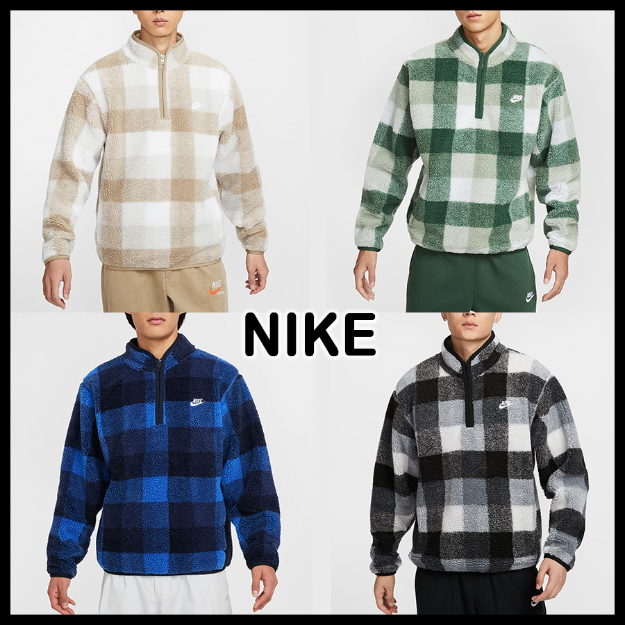 ☆NIKE☆CLUB WINTERIZED ハーフジップ☆追跡可 (Nike/フリース