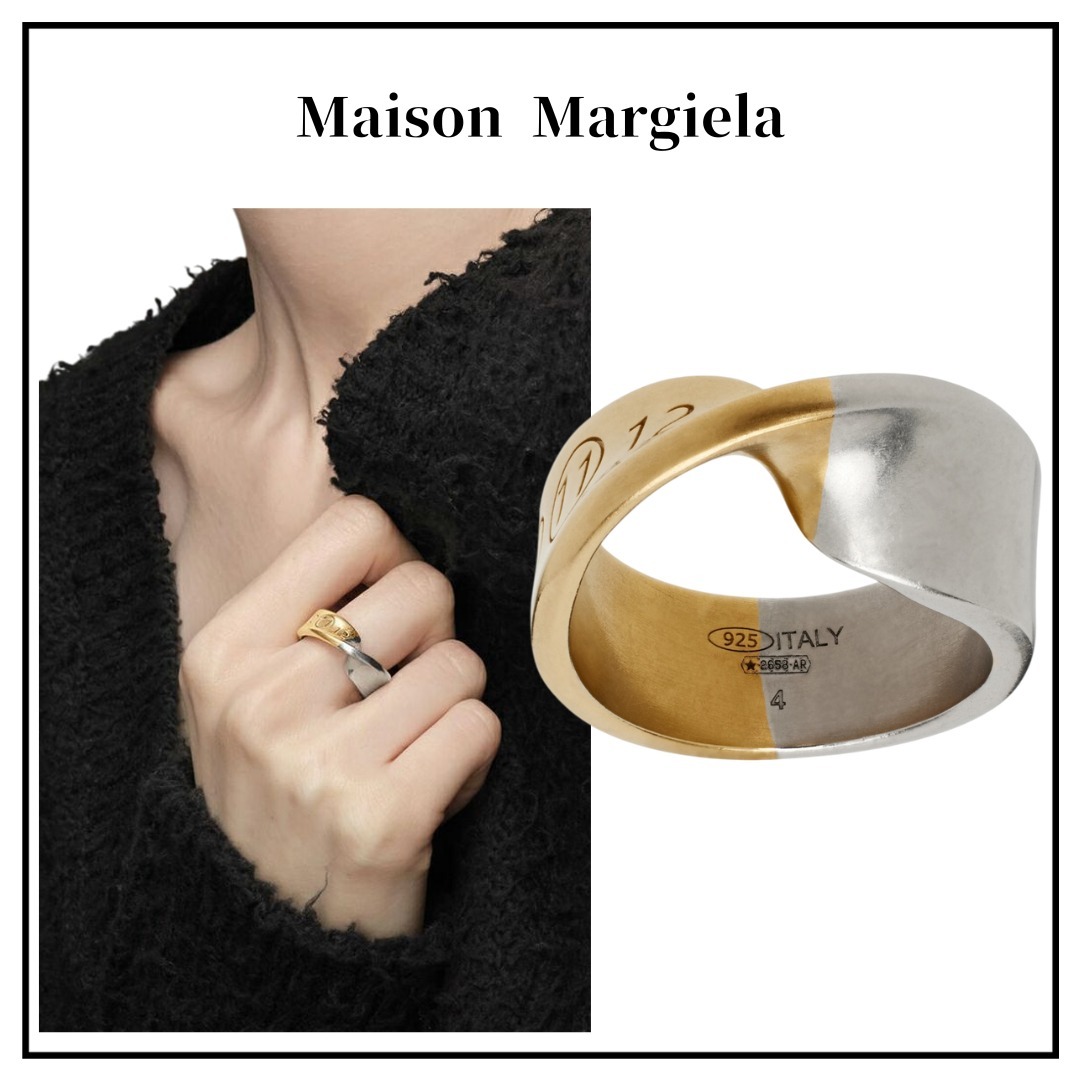 Maison Margiela】シルバー＆ゴールド ツイスト リング (Maison
