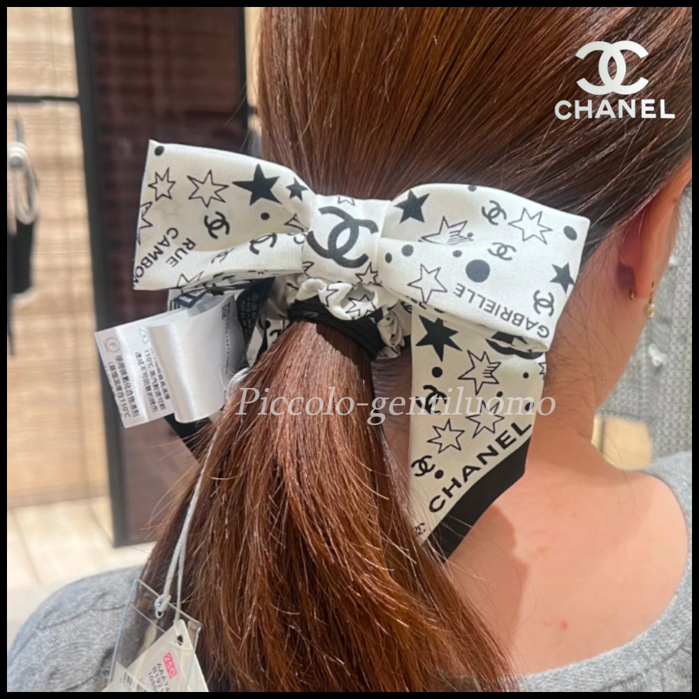 25C新作 プレゼントに♪】シャネル リボンシュシュ (CHANEL/ヘア