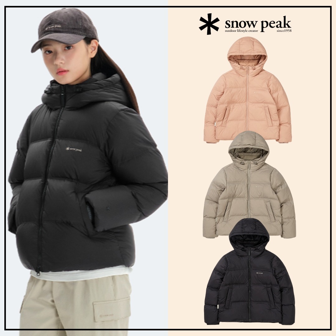 韓国*snow peak□W's Tipico Hooded Heavy Goose Down Jacket (Snow