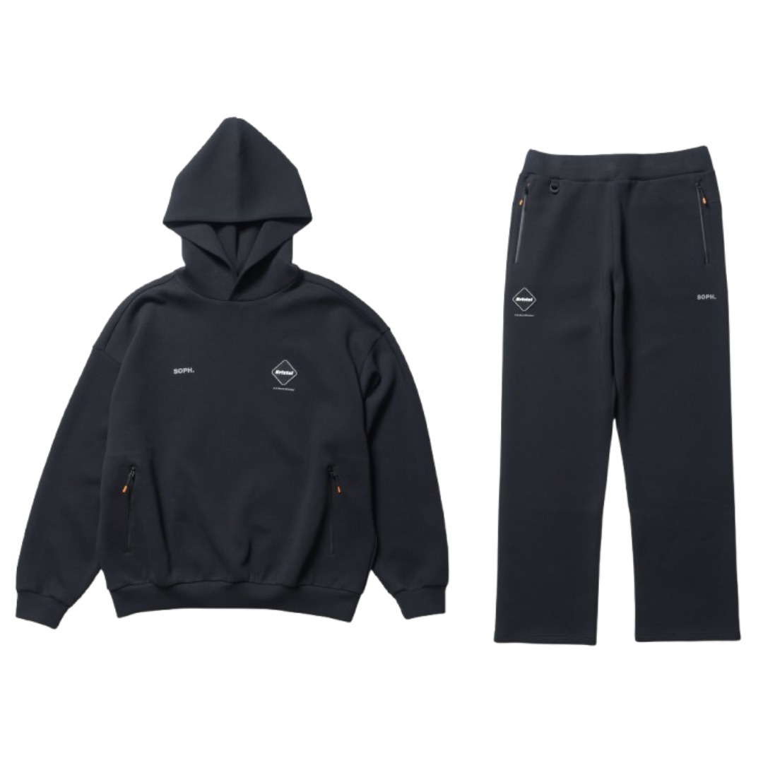新作☆【F.C.Real Bristol】BAGGY HOODIE＆FLAT HEM BAGGY PANTS (F.C.