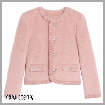 ML ピンク系 CELINE(セリーヌ) アウター(レディース) - ブランド通販の