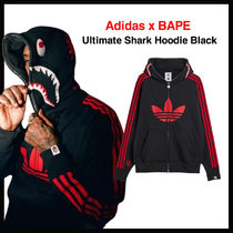 ☆ADIDAS X BAPE☆ ULTIMATE SHARK HOODIE BLAC (A BATHING APE