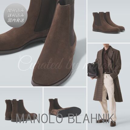 スエード Manolo Blahnik(マノロブラニク) ブーツ(メンズ) - ブランド