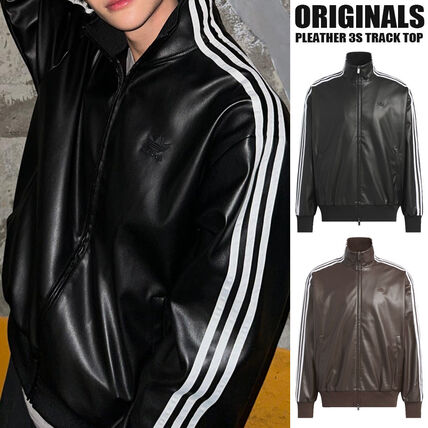 ユニセックス adidas(アディダス) レザージャケット(メンズ