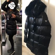 アウトレット】PRADAダウンコート♪シープスキンファー29P117 (PRADA