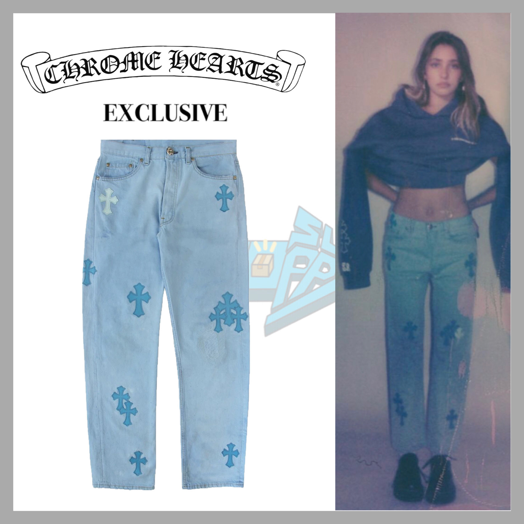 マイアミ限定】Chrome Hearts x Drake Levi's クロス デニム (CHROME