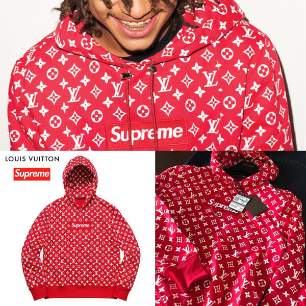 Supreme Louis Vuitton Box Logo Hooded Sweatshirt フーディ (Supreme
