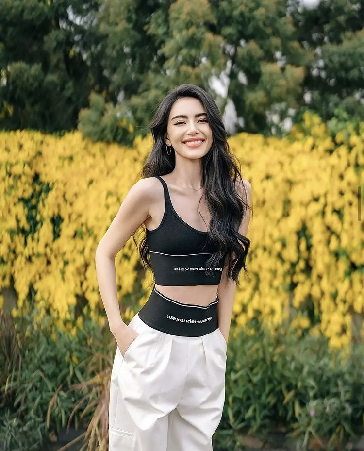 alexanderwang】logo bra ロゴ 見せ ブラ トップ コットン (Alexander