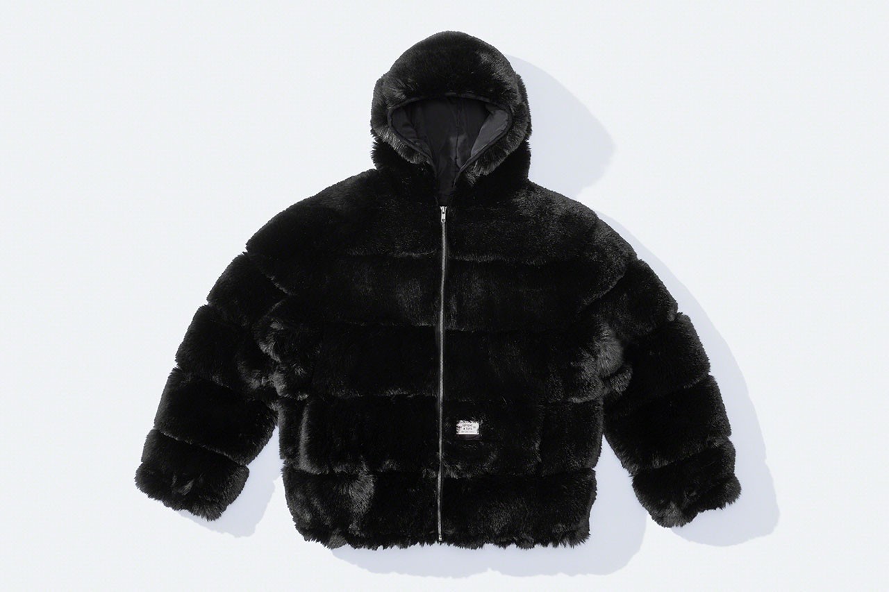 Supreme × WTAPS / Faux Fur Hooded Jacket Black (Supreme/ジャケット
