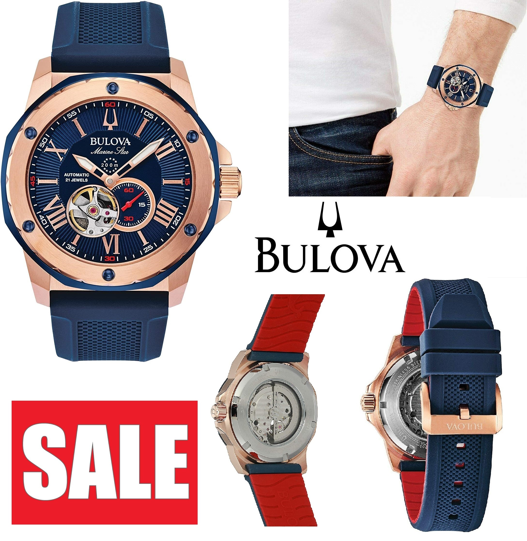 特別価格】ブローバ/BULOVA メンズ腕時計 マリンスター 98A227 (BULOVA