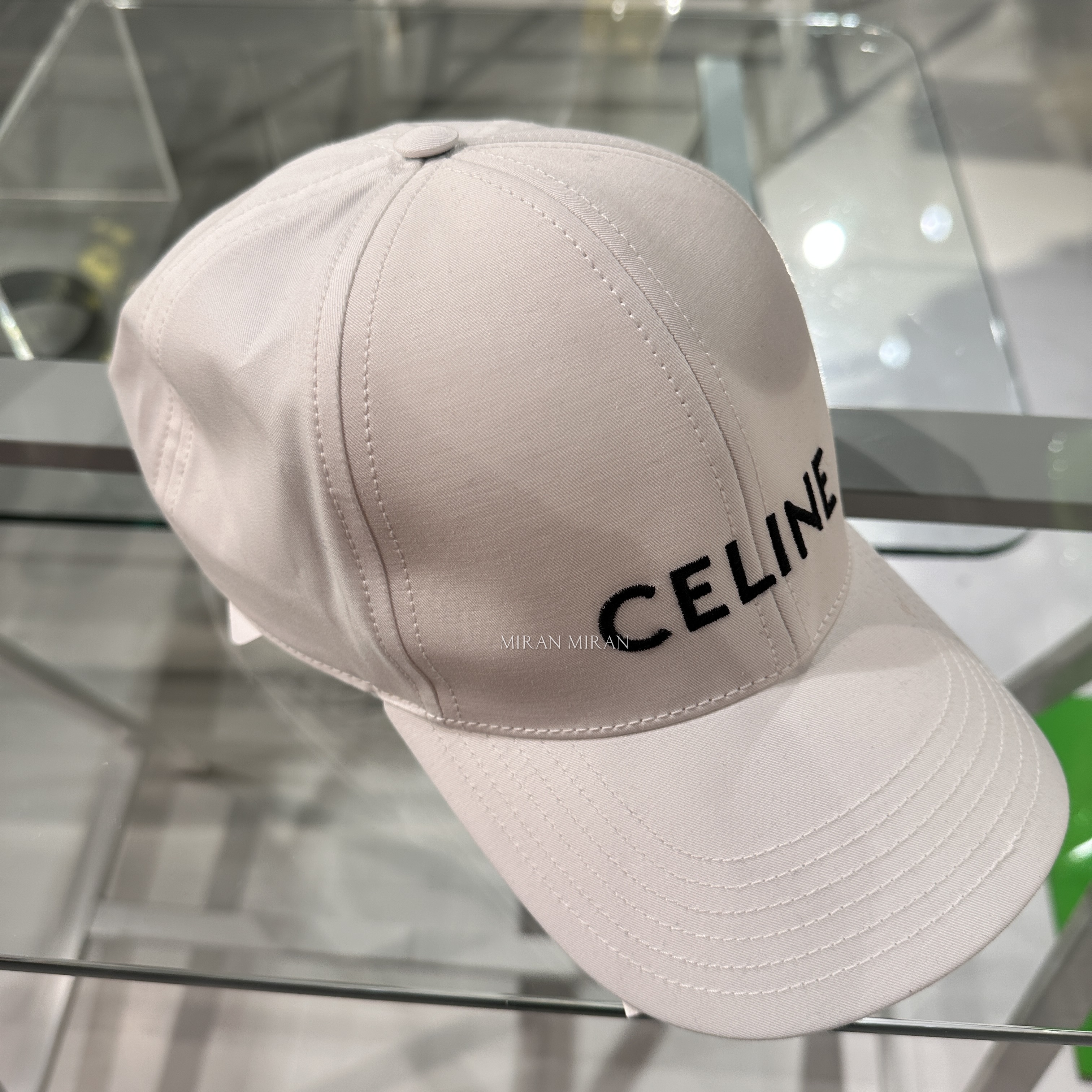 追跡付き発送【CELINE】ベースボールキャップ / コットンドリル