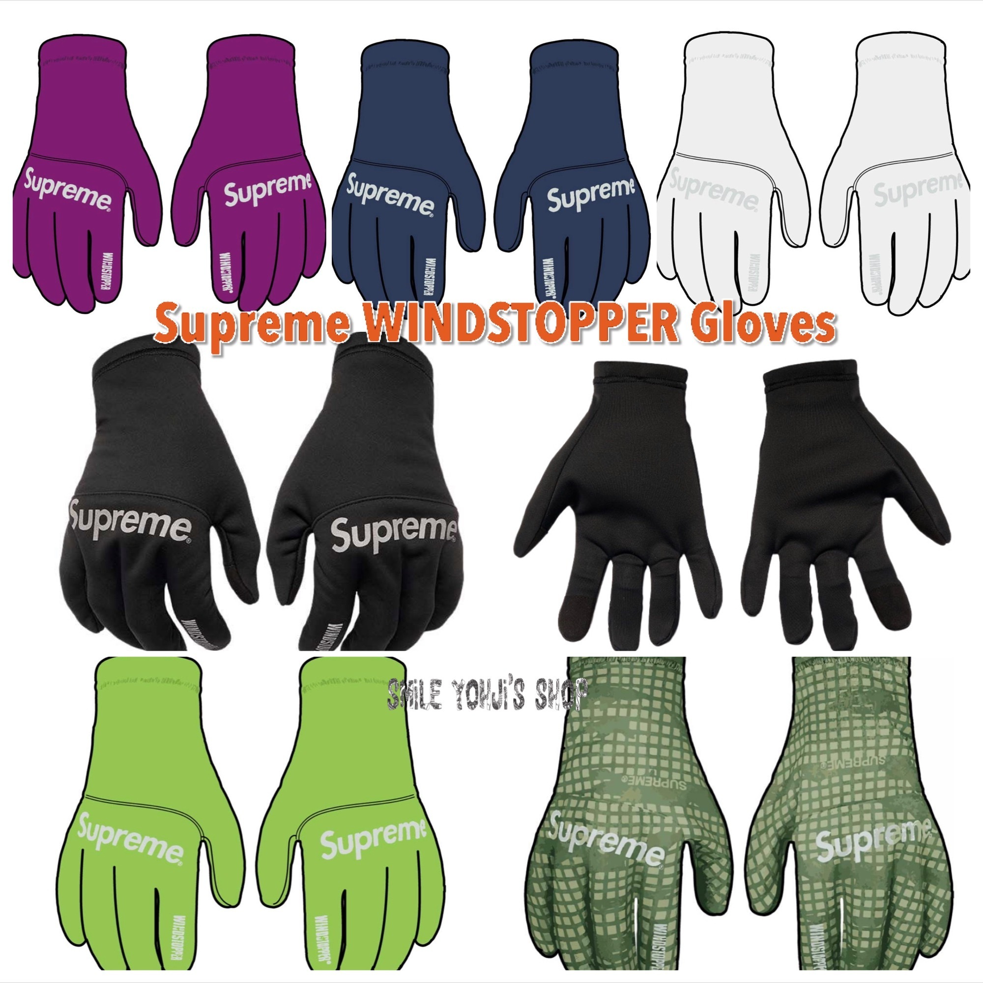 ☆21AW WEEK19☆Supreme WINDSTOPPER Gloves (Supreme/手袋) 78135094