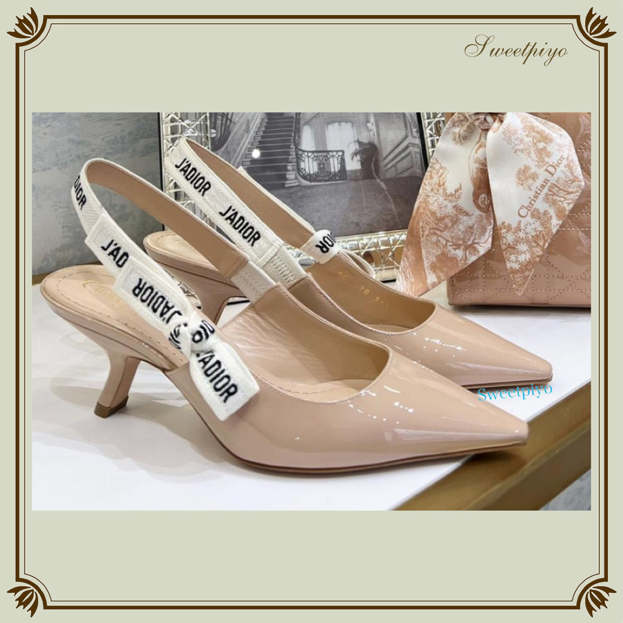 人気】ディオール☆スリングバックパンプス ジャディオール (Dior