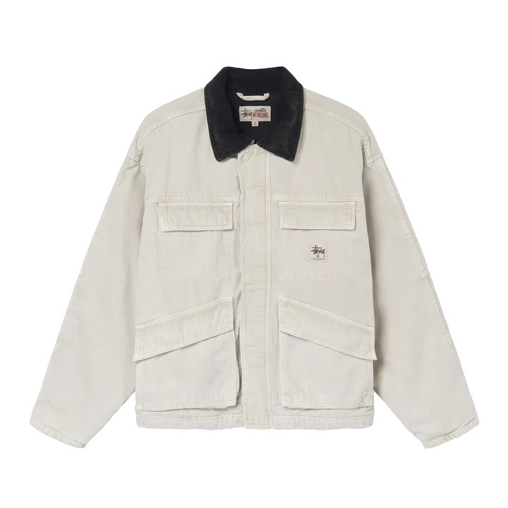 ☆入手困難☆STUSSY WASHED CANVAS SHOP JACKET (STUSSY/ジャケット