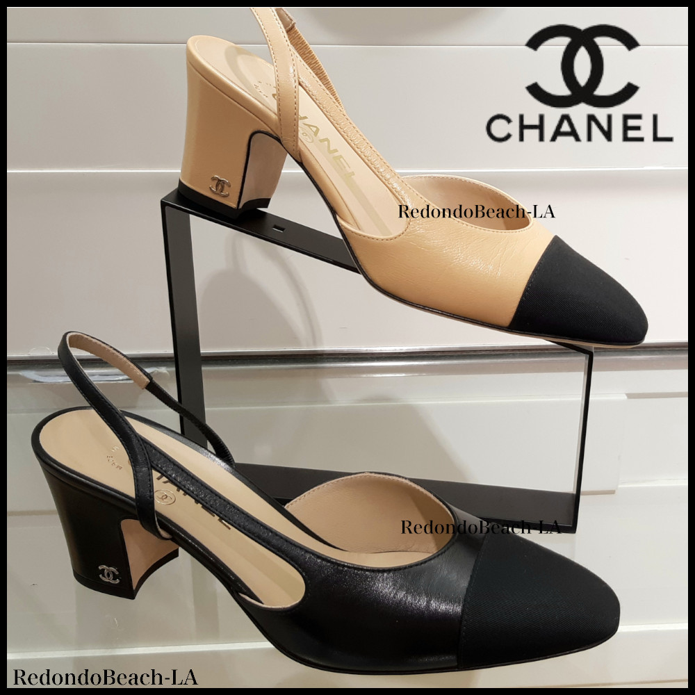 上品でスタイリッシュ♪】CHANEL☆パンプス☆チャンキーヒール (CHANEL