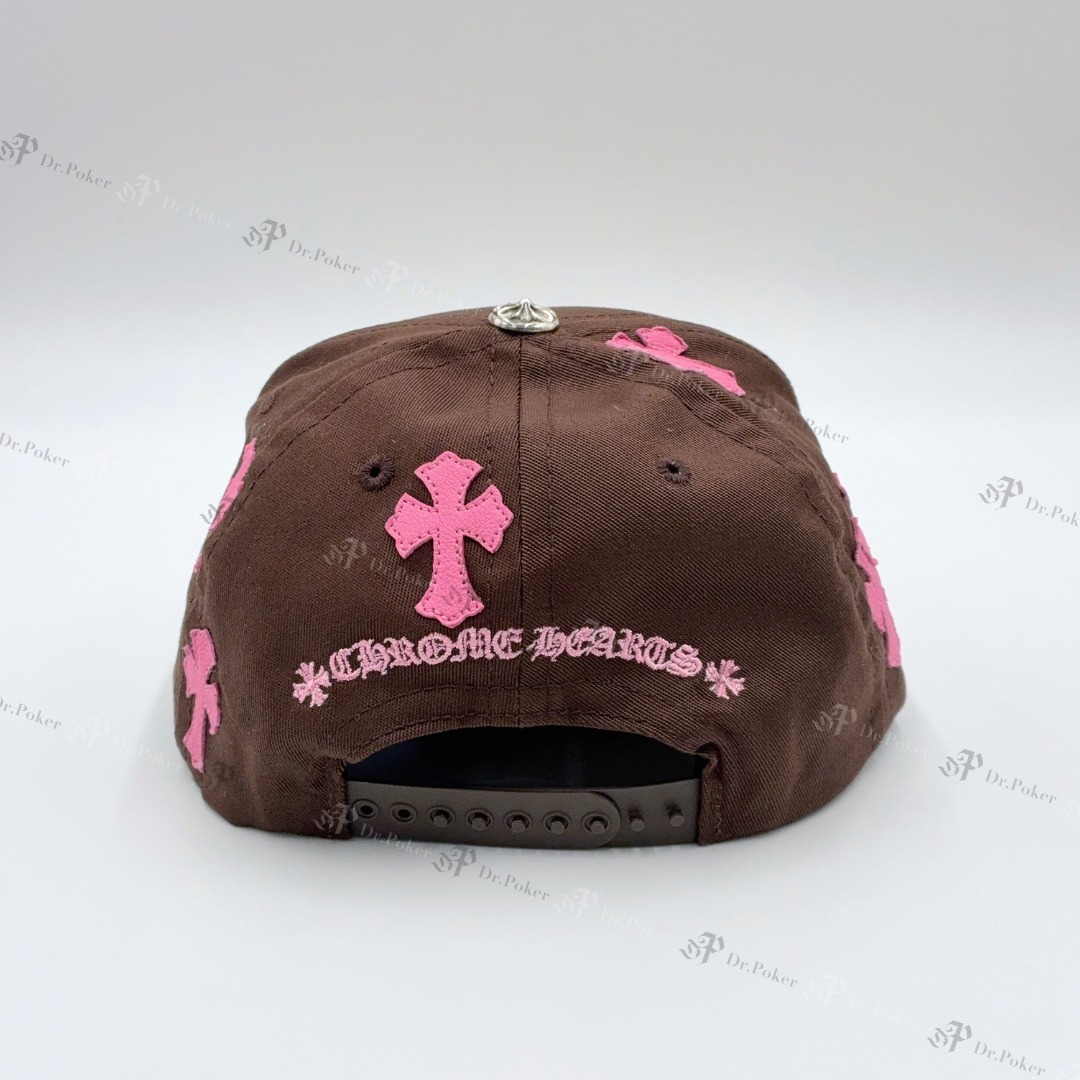CHROME HEARTS CH クロスレザーパッチ ベースボールキャップ (CHROME