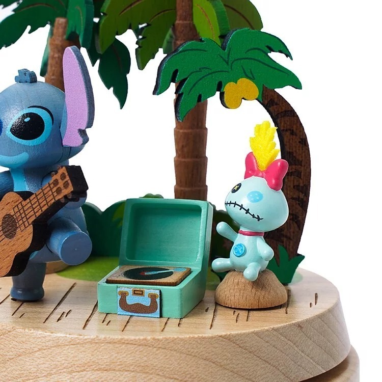 Wooderful life 木製オルゴール ディズニー スティッチ (Disney