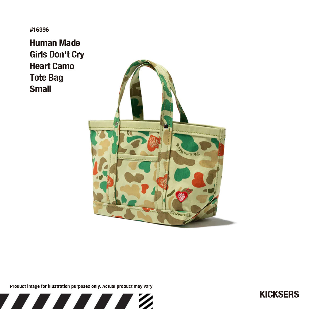 Human Made Girls Don't Cry Tote S ハートカモトートバッグ (Girls
