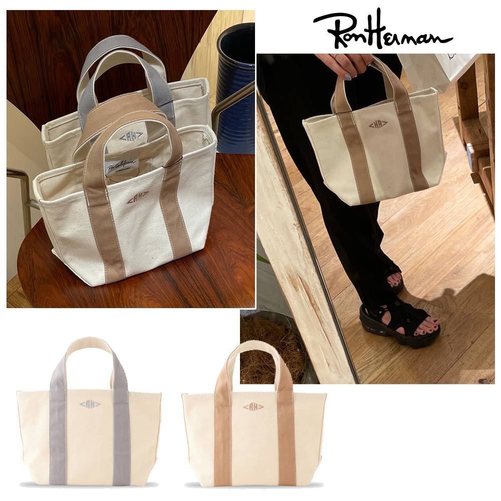 国内発☆ロンハーマン 厚手で使いやすい！キャンパス地トートXS (Ron