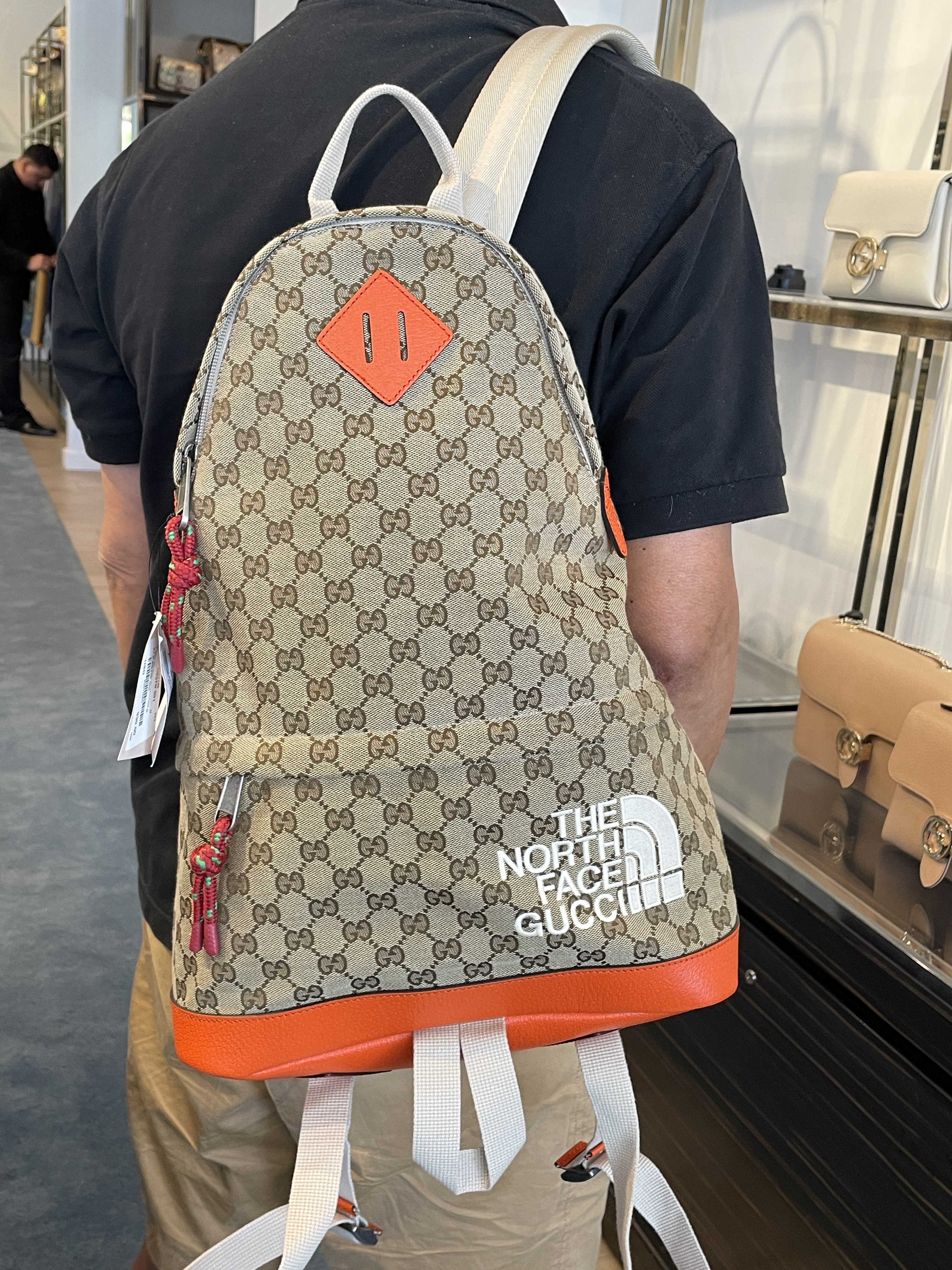 即発 コラボ GUCCI×THE NORTH FACE GGCanvas Backpack (GUCCI/バック