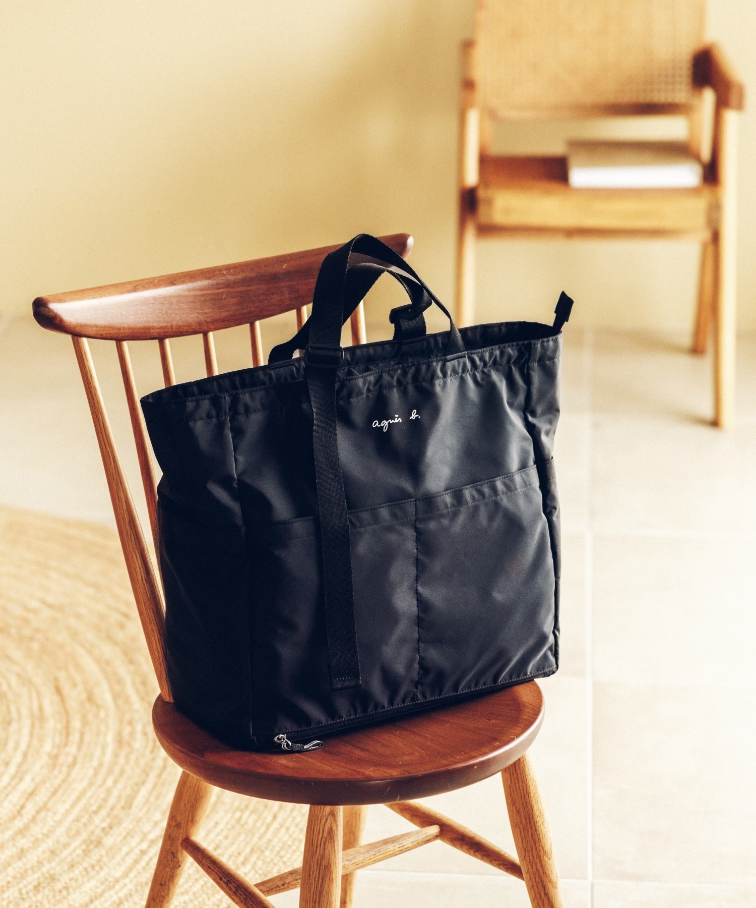 Agnes b】AC12 E BAG ペアレンツバッグ マザーズバッグ 2WAY (Agnes b