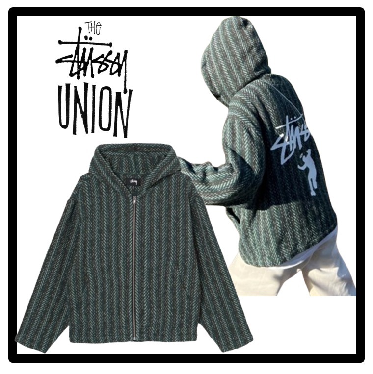 ☆関税込☆Stussy☆Stussy x Union Zip Poncho Forest☆ (STUSSY