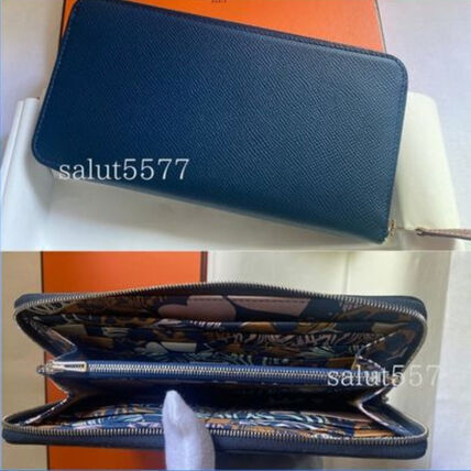 ネイビー（紺）系 HERMES(エルメス) 長財布(レディース) - ブランド