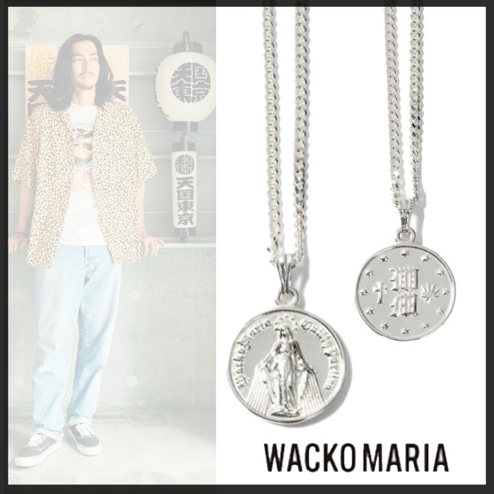 ◇WACKO MARIAワコマリア◇定番 コインネックレス シルバー (WACKO