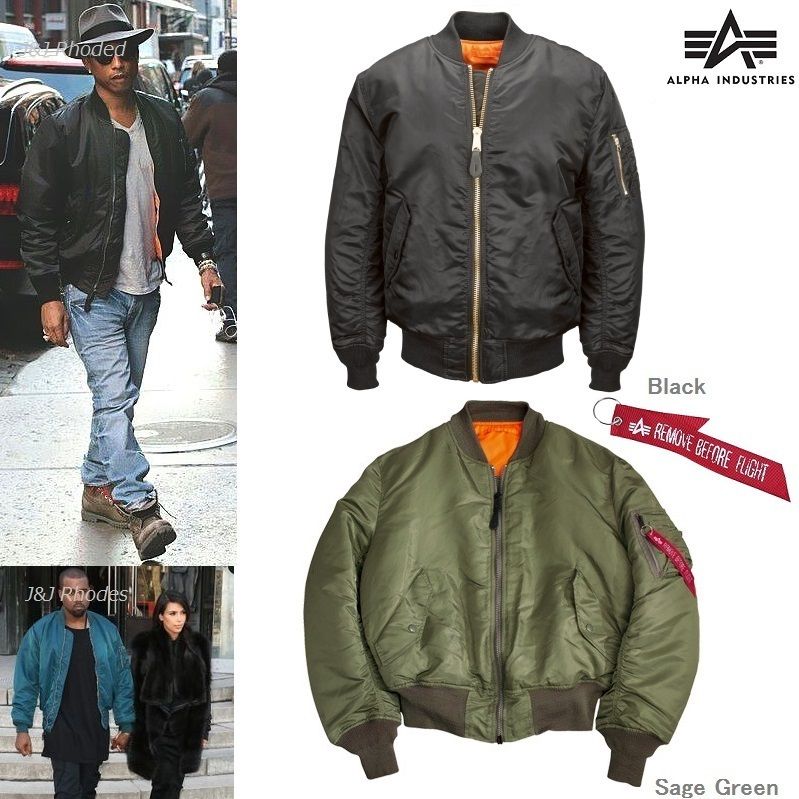 ☆Alpha Industries☆ファレルも愛用MA-1フライトジャケット (MA-1