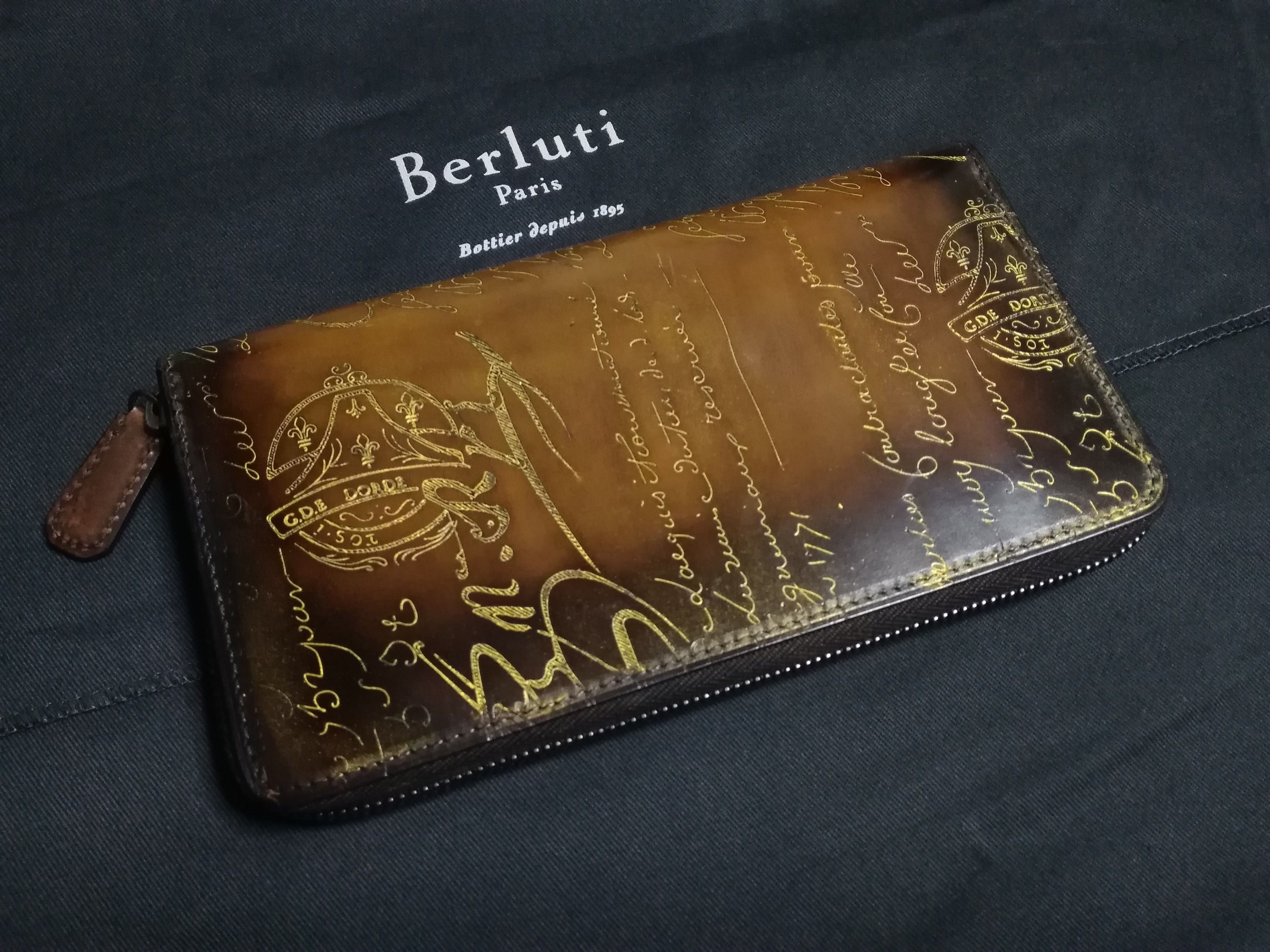 関税込◇限定ゴールデンパティーヌ希少品!! ベルルッティ ITAUBA