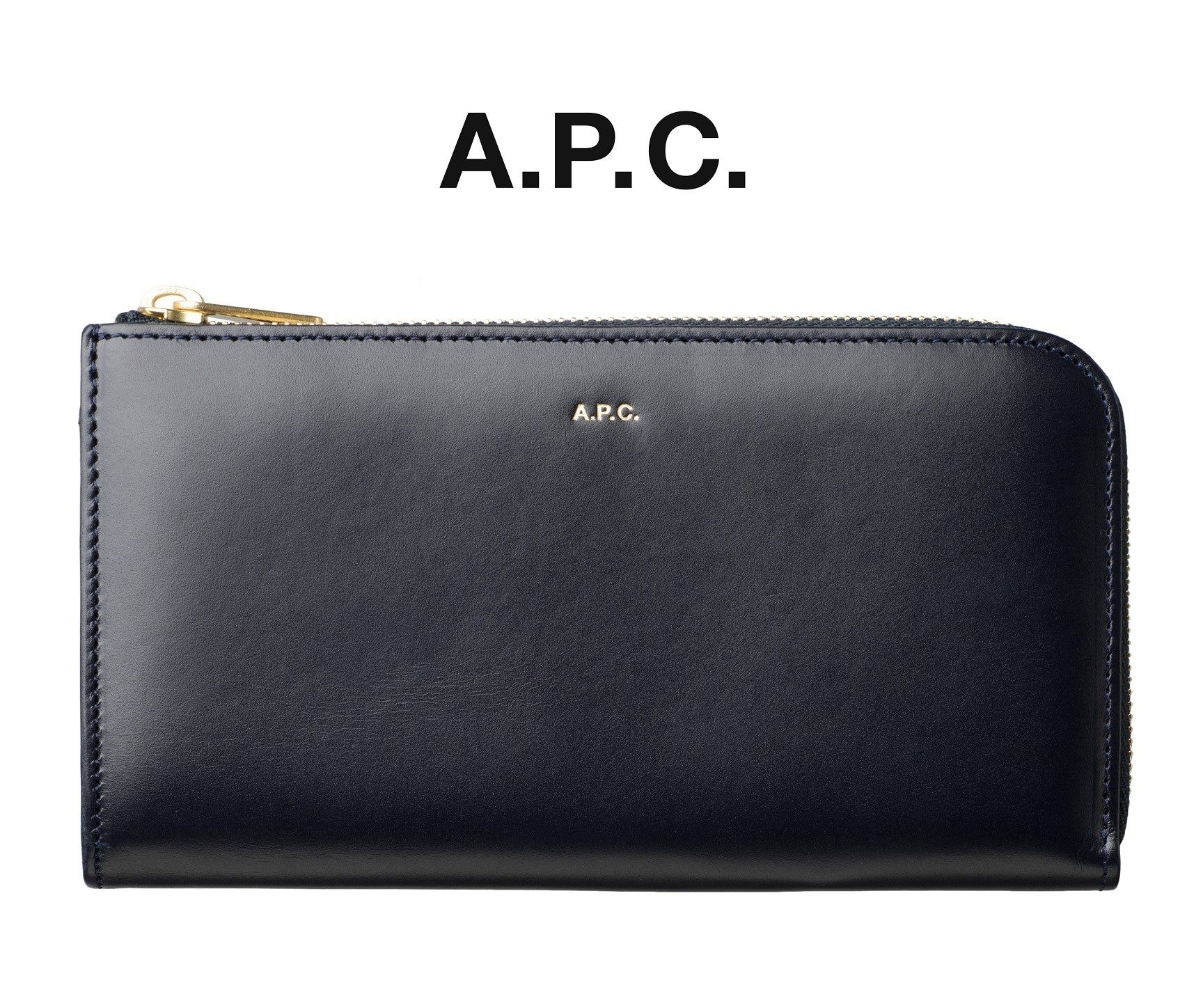 ☆フランス発 A.P.C.☆ロングジップウォレット Dark Navy 長財布