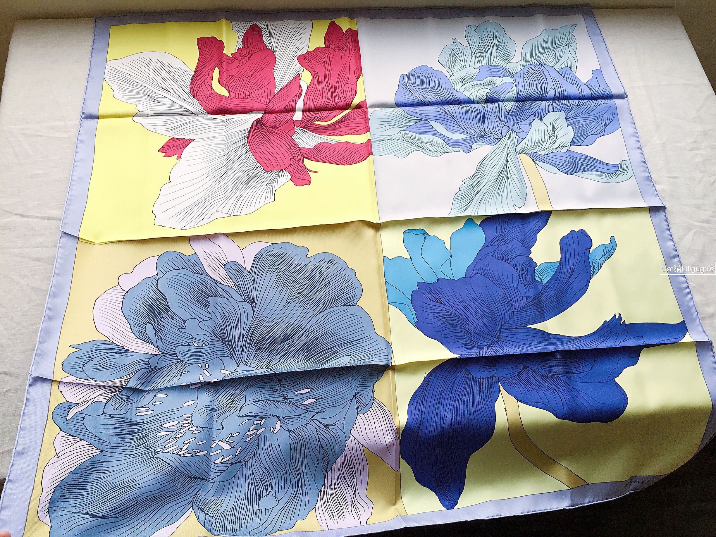 エルメス)カレ90《イリスのエチュード》スカーフ (HERMES/スカーフ