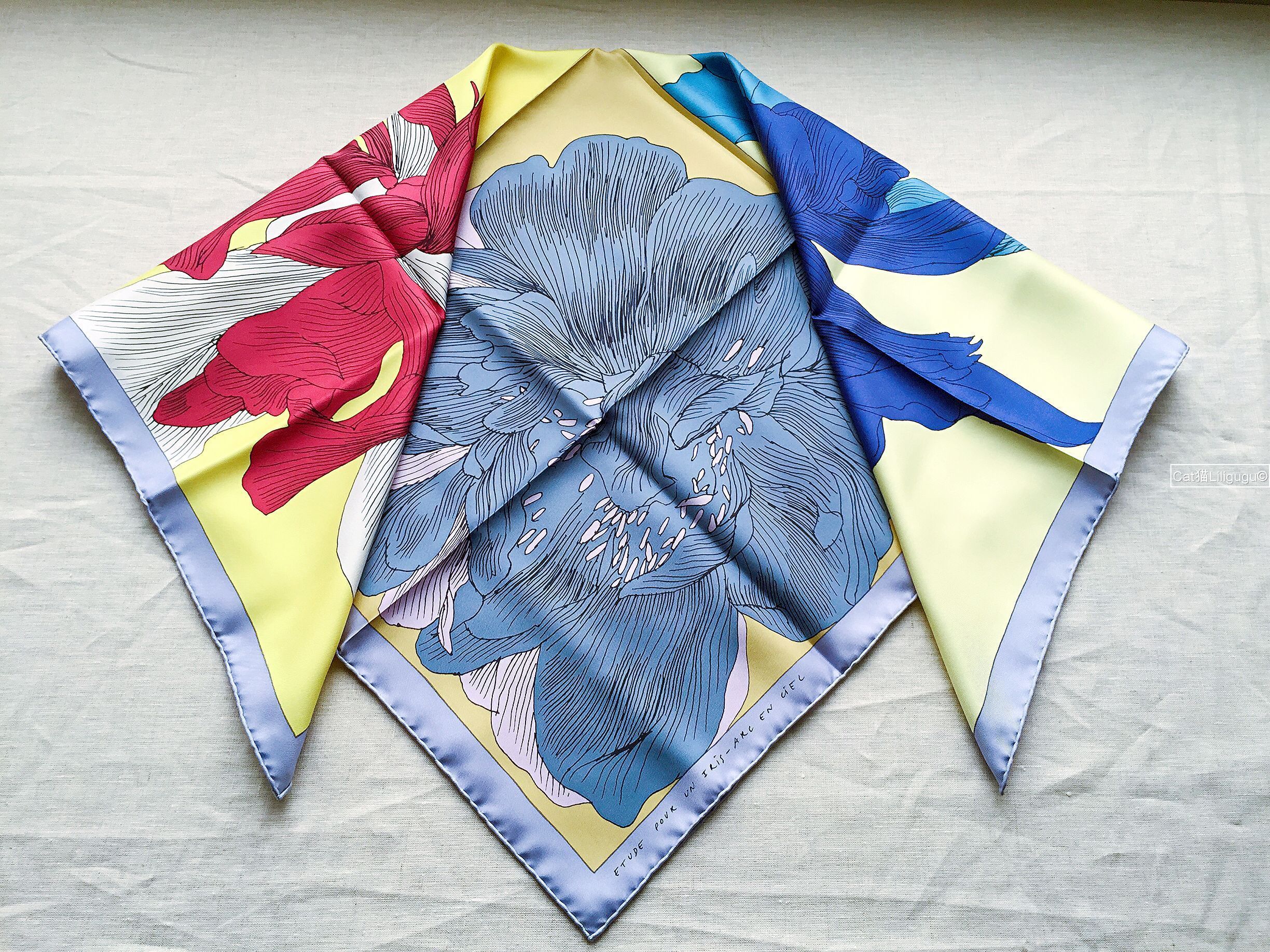 エルメス)カレ90《イリスのエチュード》スカーフ (HERMES/スカーフ