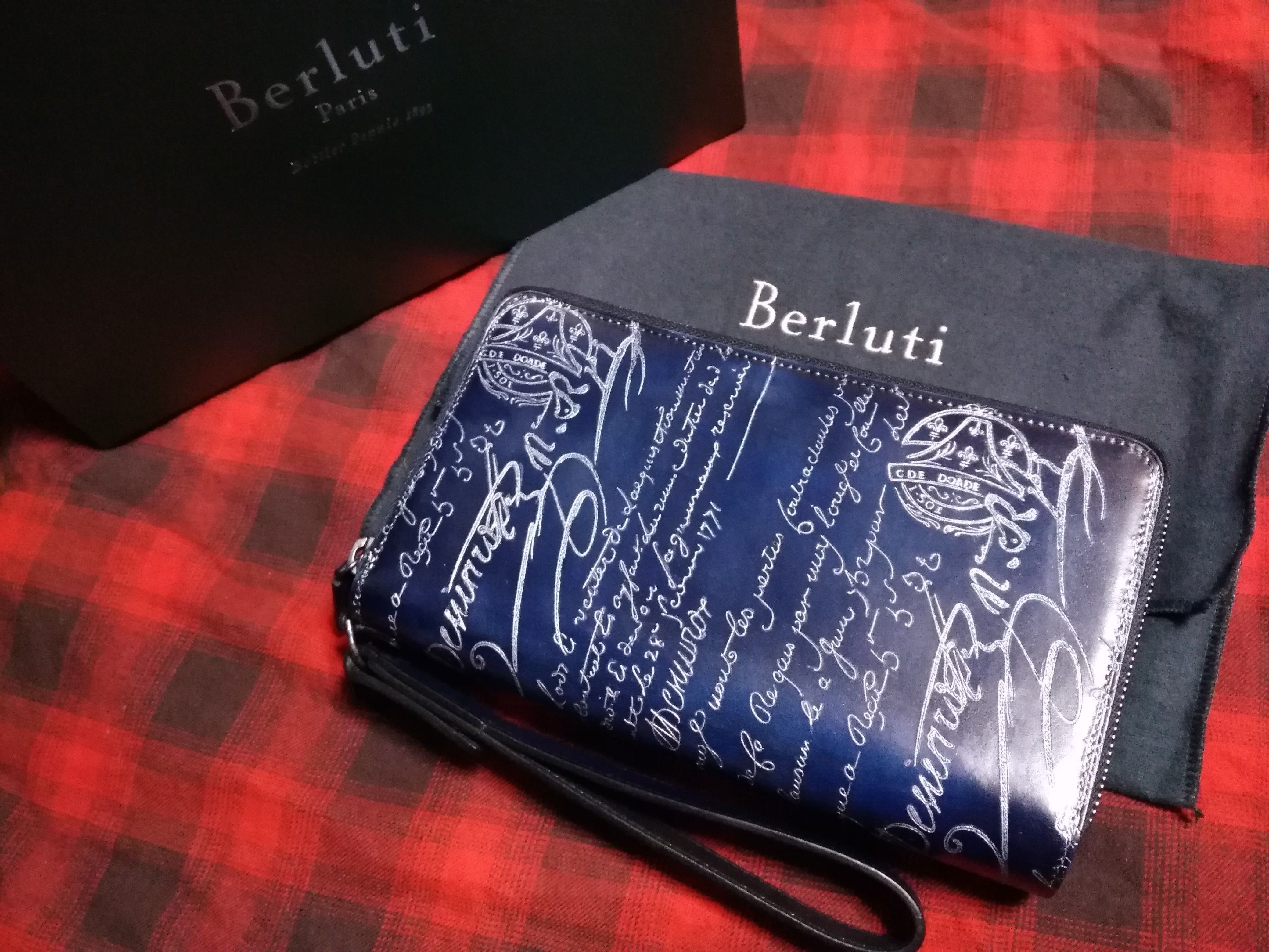 両面ダブルスタンプ希少品◇限定シルバー ベルルッティ TALI