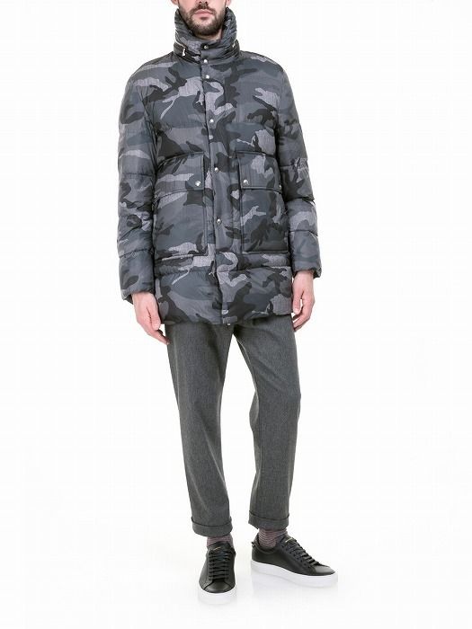 T3 確保◇関税無◇国内発送MONCLER迷彩カモフラ ダウンコート (MONCLER