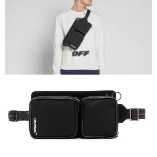 関税込】新作□Off-White オフホワイト□ロゴ ベルトバッグ (Off-White
