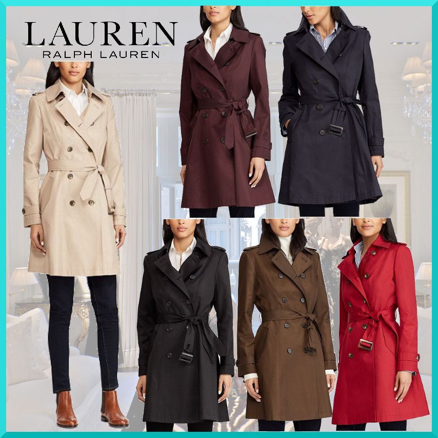 限定セール!Ralph Lauren(ラルフ)シンプルベルトトレンチコート (Ralph