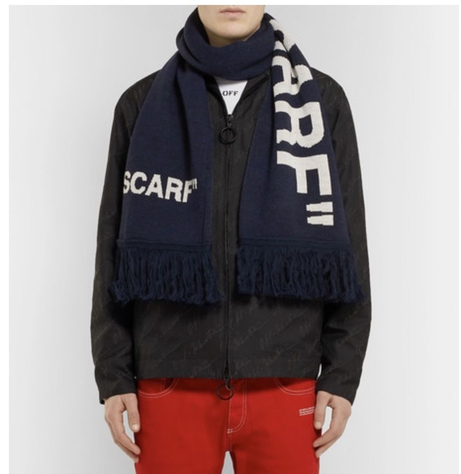 関税込】○OFF WHITE オフホワイト○SCARF ロゴ マフラー (Off-White