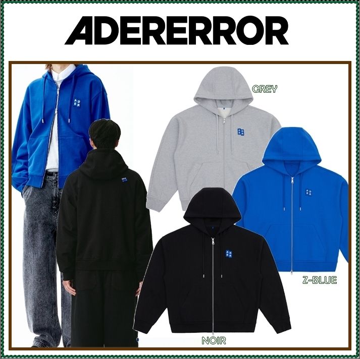 ADERERROR】Sig; TRS Tag hoodie zip-up 02 /追跡付 (ADERERROR