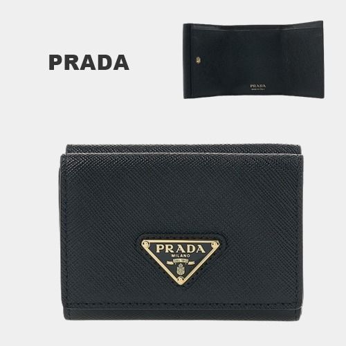 ☆PRADA☆サフィアーノレザー 財布 正規品 (PRADA/折りたたみ財布