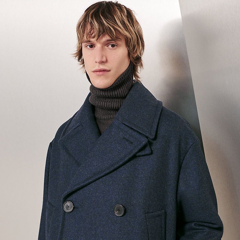 シンプルでカッコいい装いに】HERMES ボヤージュコート (HERMES