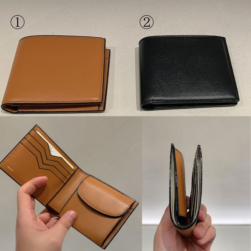 Valextra ヴァレクストラ メンズ 二つ折り財布 パルメラート (Valextra