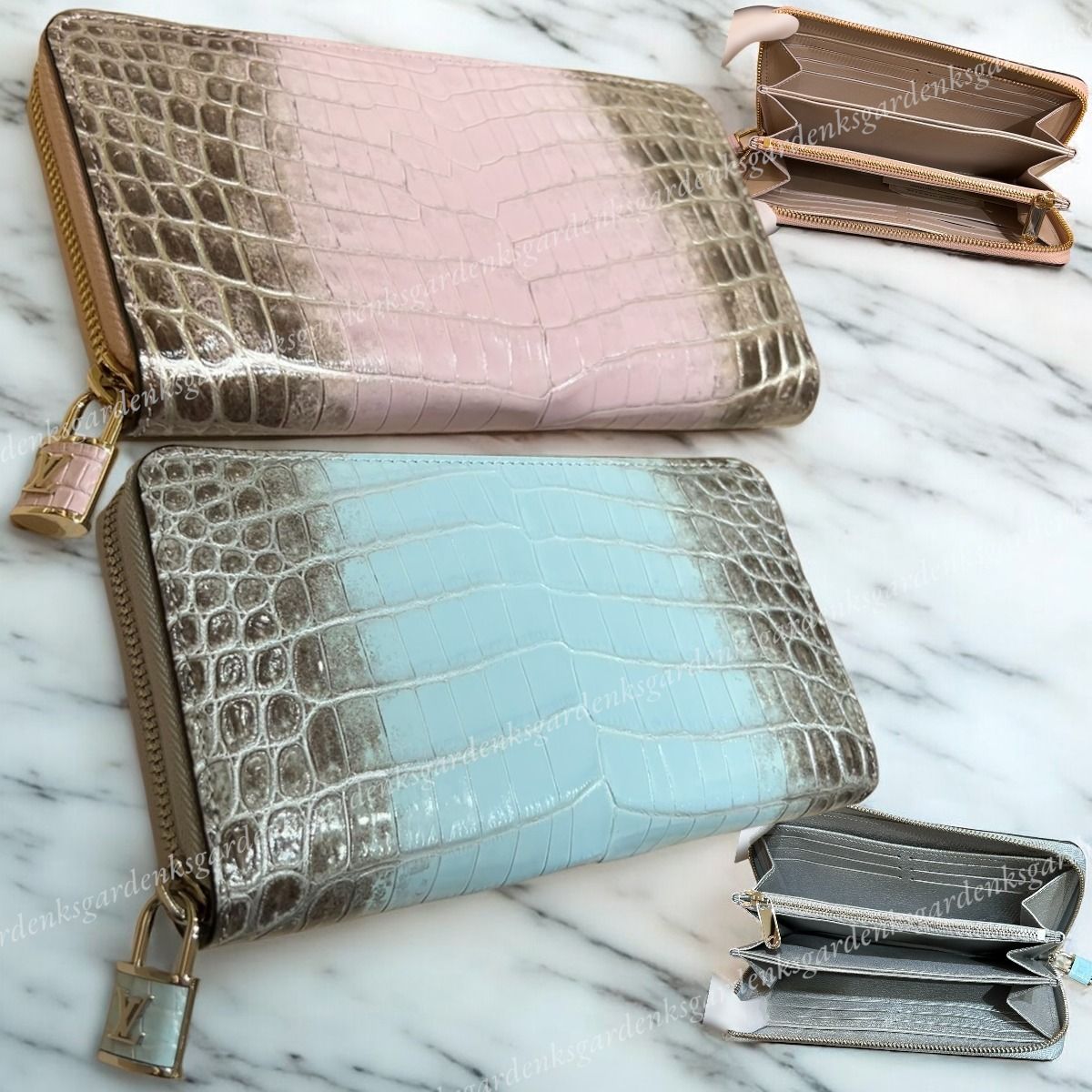 希少！即納！LV クロコダイル ジッピーウォレット 南京錠付き (Louis