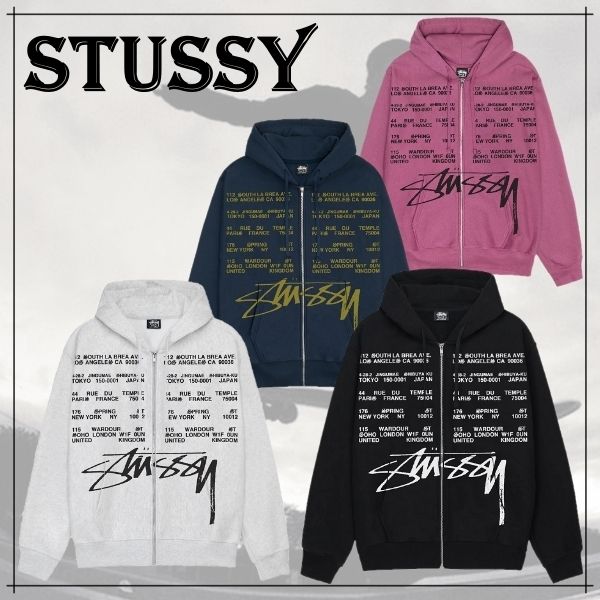 STUSSY】ジップ パーカー[着回し力抜群☆定番☆デイリー使い] (STUSSY