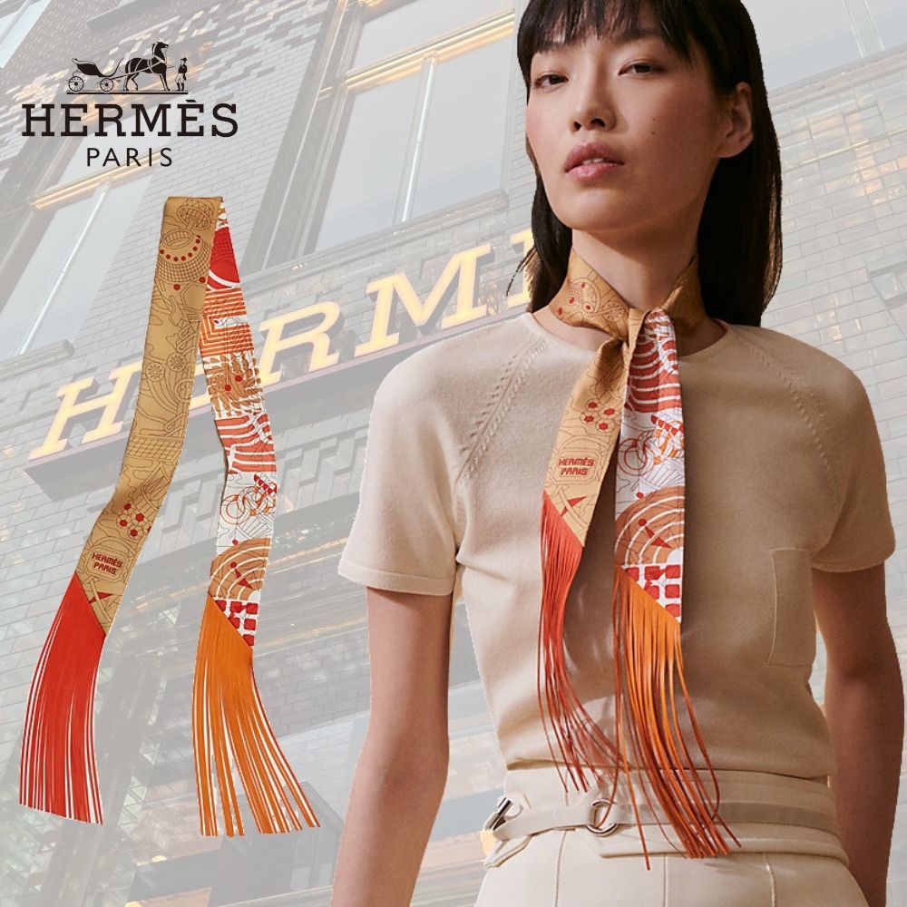 HERMES ツイリー・オ・ブロック (HERMES/スカーフ) H064127S 03【BUYMA】