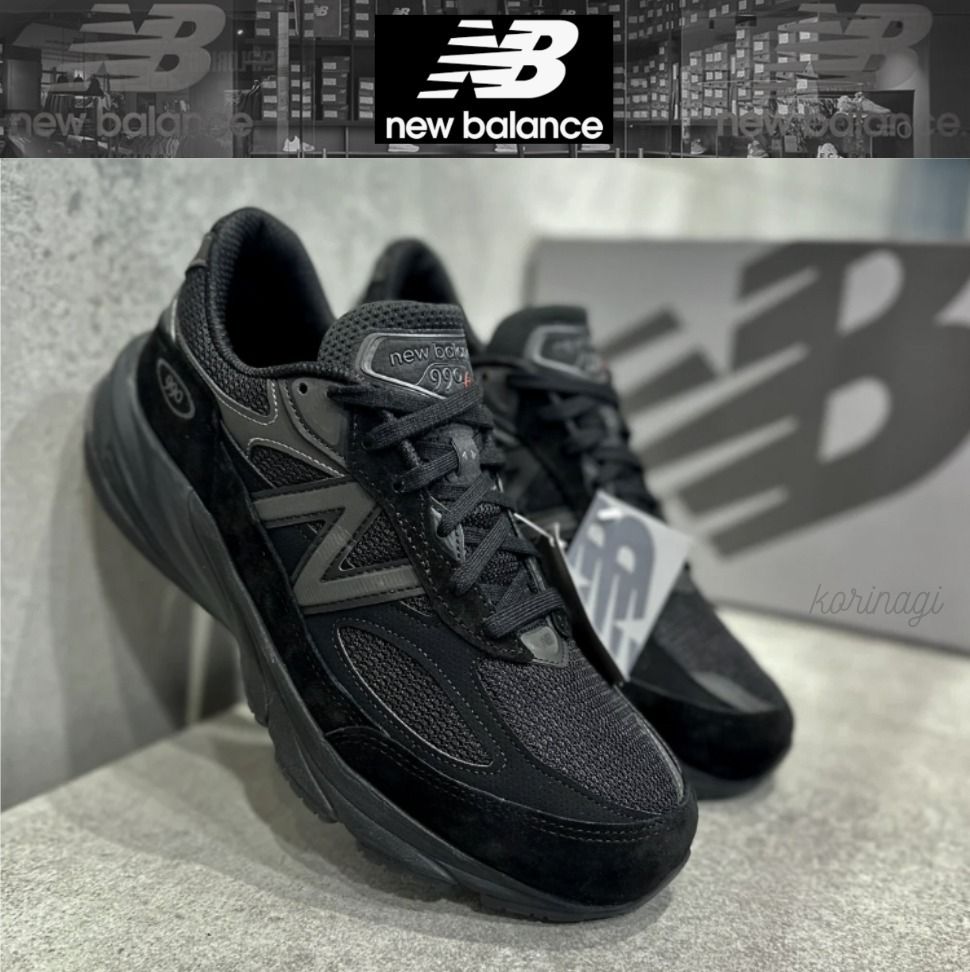 残りわずか】New Balance Made in USA 990v6 トリプルブラック (New