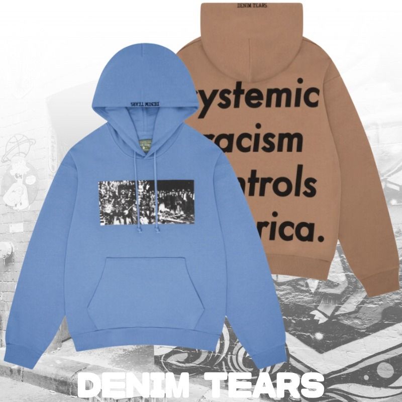 大人気】DENIM TEARS デニムティアーズ ロゴ パーカー (Denim Tears