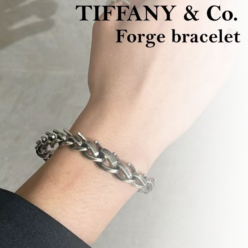 Tiffany & Co. フォージ ラージ リンク ブレスレット いぶし仕上