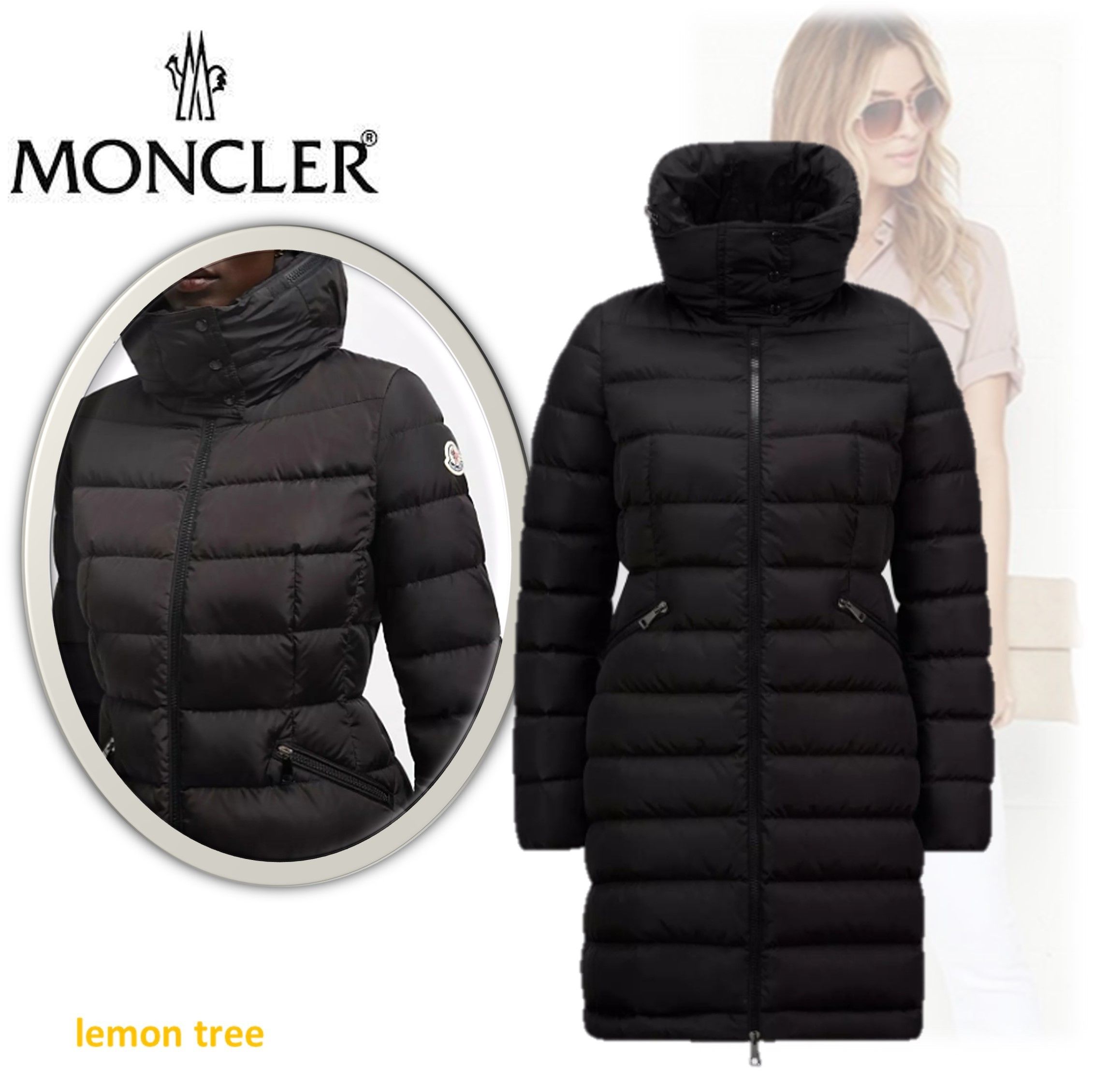 MONCLER】Flammette ロングダウンジャケット フィット＆フレア